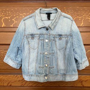 3/4 Length Sleeved Jean Jacket (Lane Bryant)